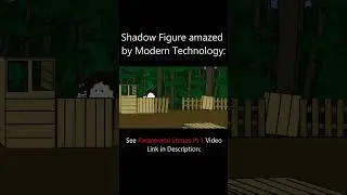 Shadow Figure Amazed by Modern Technology