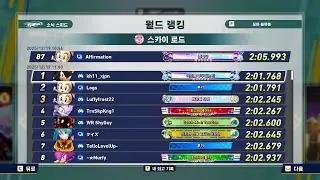[Sonic Racing CrossWorlds]Time Trial -Sky Road (Rank 87)