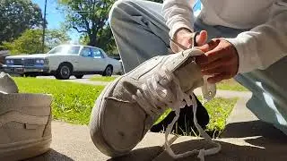 My Sk8-Hi Light Grey CUT VANS 😊