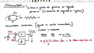 Oscillatori sinusoidali e criterio di Barkhausen - Lezione - Elettronica 2018