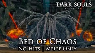 Bed of Chaos Boss Fight (No Hits Taken / Melee Only) Dark Souls Remastered on PS5