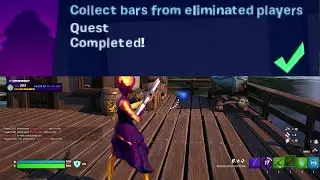 Collect bars from eliminated players Fortnite