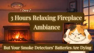Cozy Fireplace Ambience, But You Need to Change Your Smoke Detector Batteries