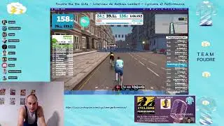 Zwift - Foudre Bla Bla Ride - Mathieu Lambert de Cyclisme et Performance ⚡️