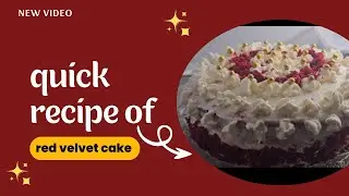 Easy quick and low budget recipe of red velvet cake. 