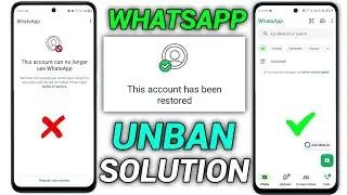 WhatsApp Ban Problem New Solution 2026 || This account can no longer use WhatsApp Problem New 2026 