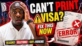 Why You Can&rsquo;t Print Your Qatar Visa on MOI Website 🇶🇦 | Reasons & Fixes (2025&ndash;2026) | Mexcreationtv