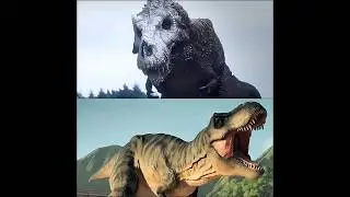 QUAL RUGIDO DO MEDO? TREX VS ACCURATE REX #curiosidades #dinosaur #jurassicworld #trex