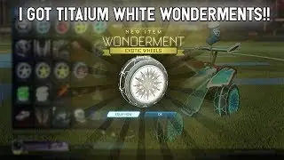 I GOT TITANIUM WHITE WONDERMENTS!! BEST TRADE UP EVER IN ROCKET LEAGUE!!!