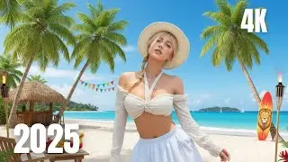 Relaxing Summer 2025 🌅 Tropical Deep House & EDM Chillout 4K UHD By SDeep Music