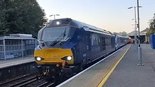 68032+68029 on an ex Transpennine MK5 Refurb move through Winchester 