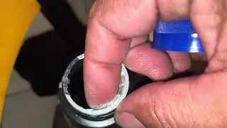 Foil under cap to access oil 