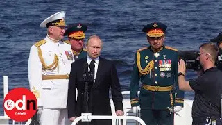 Vladimir Putin Oversees Russia's Navy Day Celebrations