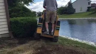 Installing Rip Rap Shorelines While Protecting Existing Grass