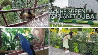 DUBAI VLOG: Attacked by a BIRD at Green Planet & Exploring Miracle Garden