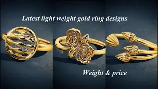 Latest Light 22k Gold Ring Designs with Weight and Price 2021