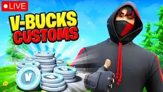 🔴 Hosting V-BUCK Fortnite Customs! | ANYONE Can Play! | Fashion Shows // Zone Wars // Hide & Seek
