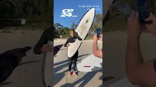 Shark takes huge chunk out of surf board