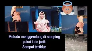 menggendong dan menidurkan anak pakai jarik dengan cara gendong samping@aashasya