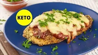 Easy Crispy Chicken Parmesan Low Carb Keto-friendly Recipe