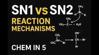 SN1 vs SN2  Mechanism, Rate Law, Stereochemistry Made Simple in 5 Minutes | Chem in 5