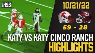Katy vs Katy Cinco Ranch - 2022 Week 9 Football Highlights