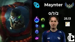 Sion TOP - KC Maynter | Patch 25.13 EUW Challenger