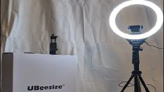 UBeesize 12 Selfie Ring Light with Stand and Overhead Camera Mount for Video Recording,Cooking,Photo