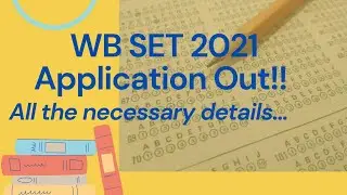 WBSET exam application is out!!