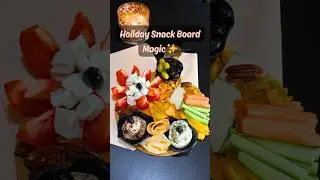 5 Minute Cheese Platter , Quick Holiday Snack Board 🧀✨ #cheeseplatter #cheeseboard #holidayrecipes