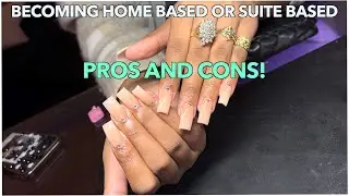 NAIL TECH SETUP! SUITE BASED OR HOME BASED?!| ACRYLIC OMBRE NAILS