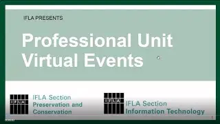 IFLA IT and Preservation & Conservation Sections &ndash; Preservation of Digital Complex Objects