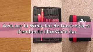 Avis sur la Wiha Jeu de tournevis et d'embouts slimVario isol&eacute;s (41231) lot de 19 pcs avec trousse p