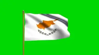 Cyprus National Flag HD | World Countries Green Screen Flag animation loop | Royalty Free Footages