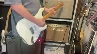 Fender Japan JV serial Stratocaster 1983 testing with real 1958 Stratocaster