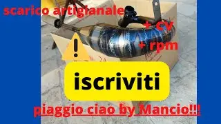 scarico artigianale piaggio ciao 3p by Mancio