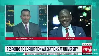 RESPONDS TO CORRUPTION ALLEGATIONS AT UNIVERSITY