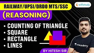RAILWAY | UPSI | DRDO MTS | SSC | Reasoning by Hitesh Mishra | Counting of Triangle
