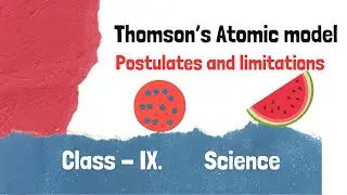 Thomson&rsquo;s Atomic Model #class9 #chemistry #education #science 