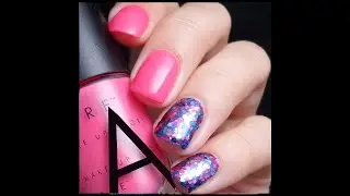 Nail art Basics #2 Glitter accent nail