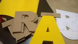 DIY: Letras 3D De Carton Forradas Con Foamy