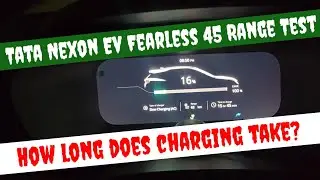 Tata Nexon Ev Fearless 45 Range Test/How long does charging take? #automobile #viralvideo #reels #yt