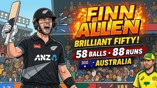 FINN ALLEN Brilliant Fifty 58 Balls and 88 Runs Vs Australia 🇦🇺