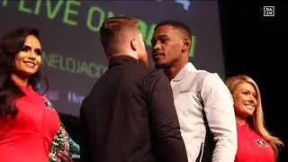 Canelo Alvarez vs Danny Jacobs face off (Video: Golden Boy Promotions)