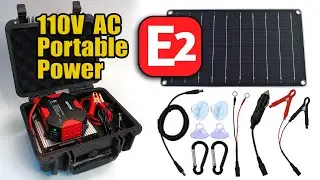E2 Portable 110V AC - USB Power & Complete Remote Solar Recharger