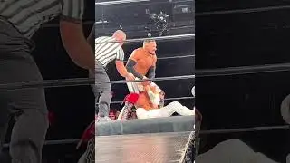 Wrestler&rsquo;s mask ripped open (Mistico)