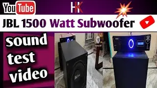 #JBL 1500watt Subwoofer, #sound test video