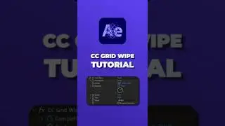 🔥 Smooth Grid Transition in After Effects | CC Grid Wipe Tutorial 🎬 #Shorts
