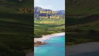Deep Focus Productivity Timer Study with Me Pomodoro Music in Hawaii Honolulu #pomodorostudywithme