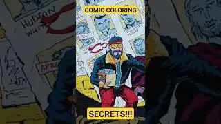 COMIC COLORING SECRETS! DO IT LIKE A PRO #comicartist #makingcomics101 #COMICSCHOOL #howtodraw